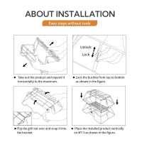 CAMPINGMOON MT-3-ST Set De Barbacoa Al Aire Libre Collapsible De Acero Inoxidable Portátil Para Camping Con Deflector De Viento No Incluido - details 7