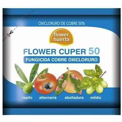 Fungicida Cobre Oxicloruro Flower Cuper 50g -PARA TUS PLANTAS Y HUERTO- FLOWER HUERTA - 1
