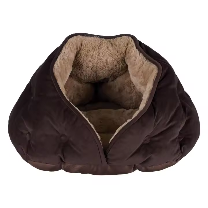 TRIXIE Cueva Suave Kaline, 41×35×26 cm, Gris/Crema - 1