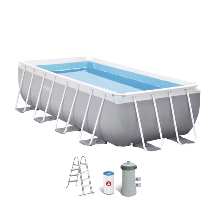 Piscina Rectangular Desmontable con Depuradora Prism Frame INTEX - 1
