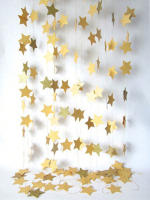 Decoración De Cumpleaños Dorada Para Bebé De Ambos Sexos Con Colgantes De Estrella Y Borlas Adorno Para Escenas De Fiesta - details 0