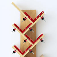 JIGHOLE Herramienta De Carpintería Rectángula De 160MM Clip De Posicionamiento Angular 90 Grados Placa De Fijación Para Trabajos De Madera - details 20