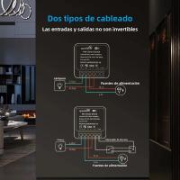 Interruptor Mini Inteligente WiFi Matter 16A Con Control Remoto Y Timer Doble Control Pasajero Desconexión Salida Compatible Con Szaoju - details 2