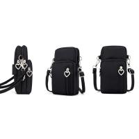 Bolso De Hombro Para Mujer Moda Diagonal Cruzada Con Cierre De Cremallera Bolsa De Pecho Deportiva Vertical Monedero Nylon - details 17