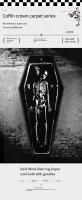 Carpetas De Piso VIKAMA Estilo Gótico De Halloween Calavera De Vampiro Lavable Y Resistente a Manchas Para Dormitorio Sala De Estar Entrada - details 0