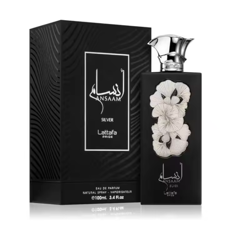 LATTAFA ANSAAM SILVER EAU DE PARFUM 100ML VAPORIZADOR - 1