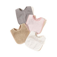 4Pcs Pañuelos De Comer Para Bebés Niño Y Niña Color Sólido Impermeables Toallas Bandanas De Burp Rango De Edad 0-1 Años - details 6