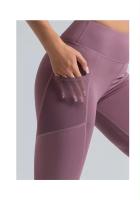 MOV-Pantalones deportivos y de fitness, pantalones color melalgodón, Mallas elásticaspara Correr, Elevación de cadera, High Belt, control del medio ambiente, pantalones de yoga - details 16