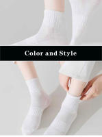 5 Pares De Calcetines Blancos Para Estudiantes Transpirables Absorbentes De Sudor Deportivos Para Hombres Y Mujeres Moda Cómodos De Alta Calidad Negocios - details 4