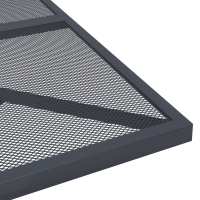 vidaXL Juego de comedor de jardín 3 pzas malla metálica gris antracita - details 6