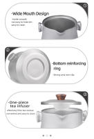 Tiartisan Hervidor De Agua De Titán 180ml Doble Capa Para Camping Al Aire Libre Portátil Ultraligero Duradero Sin Desgaste - details 8