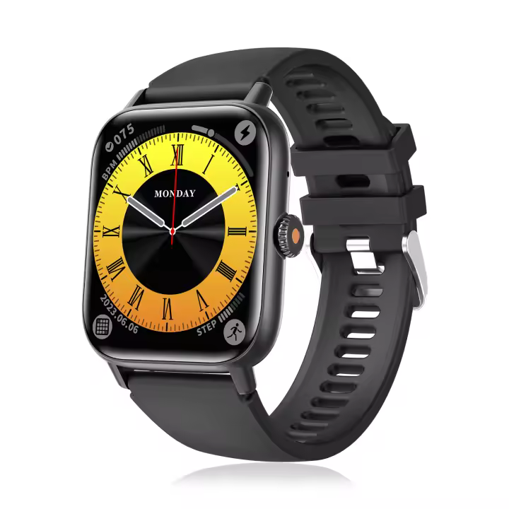 DAM. Smartwatch QS13 con notificaciones de Apps, más de 100 modos deportivos, llamadas Bluetooth. Medición de glucosa, de tensión y oxígeno. 4,4x1,1x3,7cm - 1