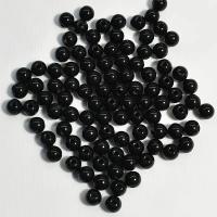 100/500pcs Cuentas Redondas De 8mm Negras Para Joyería Con Agujero Pequeño Para Pulseras Y Collares Color Sólido Energía - details 3