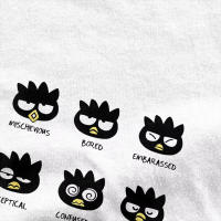 Camiseta De Algodón Puro Para Hombre Y Mujer Con Diseño Humorístico De Badtz Maru En Diferentes Estados De Ánimo Camiseta Corta O-Neck - details 4