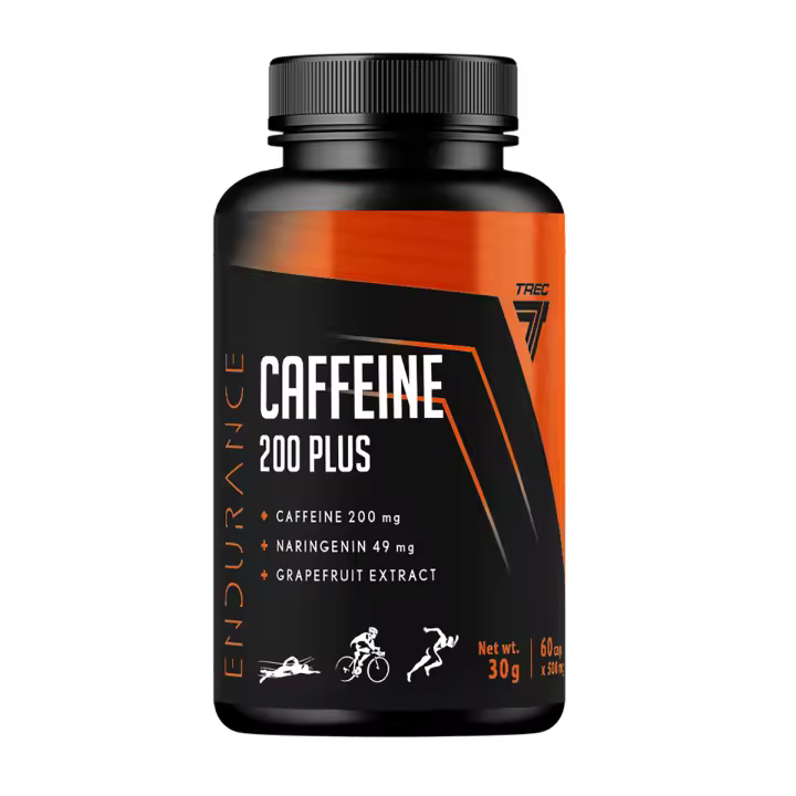 TREC NUTRITION - CAFFEINE 200 PLUS - 60 CAPS - Suplemento para Atletas - 1