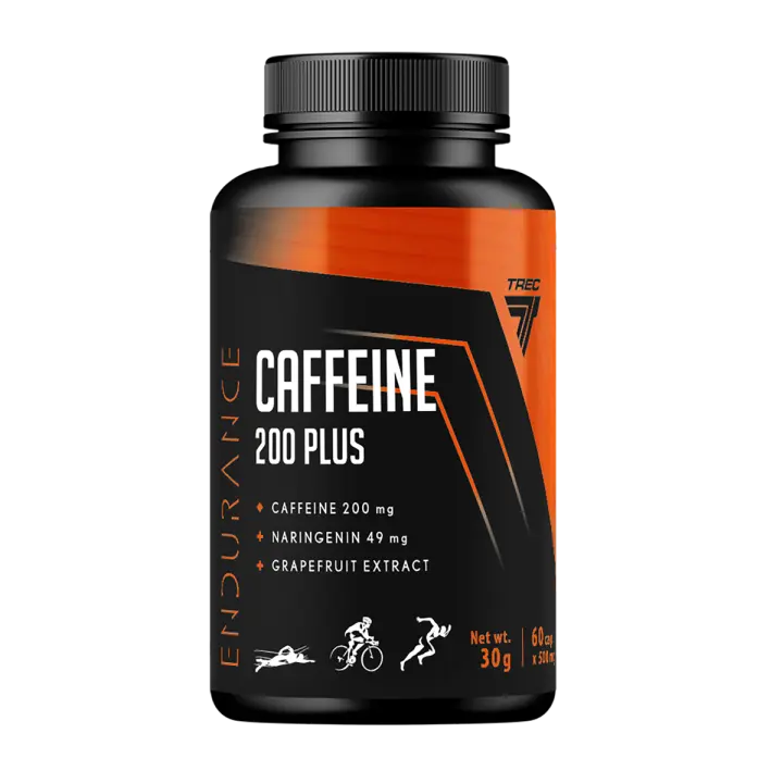 TREC NUTRITION - CAFFEINE 200 PLUS - 60 CAPS - Suplemento para Atletas - 1