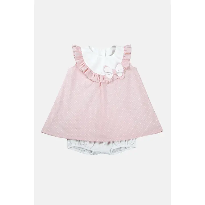 Carre 'Y Braga con volantes Vestido lunares de Lona de Algodón con cancha - 1