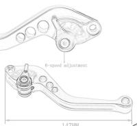 Accesorios De Motocicleta Manillar De Embreague Y Freno Para N-MAX NMAX 125 155 150 NMAX125 NMAX155 Material CNC - details 1