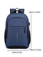 Mochila Grande Para Hombres Y Mujeres Estilo Simple Y Moda Para Viajes Y Estudiantes Capacidad Suficiente Con Múltiples Bolsillos Material Oxford - details 1