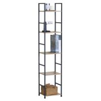 LILI HOME 🪵 Estantería de Metal y Madera MDF - 3, 4 o 5 Baldas - Diseñada para combinar resistencia y elegancia, es perfecta para hogares, oficinas, tiendas o zonas de almacenaje. Fabricada con marco metálico resistente, que garantiza firmeza y durabi - details 1