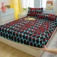 Sábana Fitted Moderna Y Sencilla Con Patrón Impreso Mate Para Cama Cubierta De Cama De Poliéster 100% Sin Almohadillas - details 1