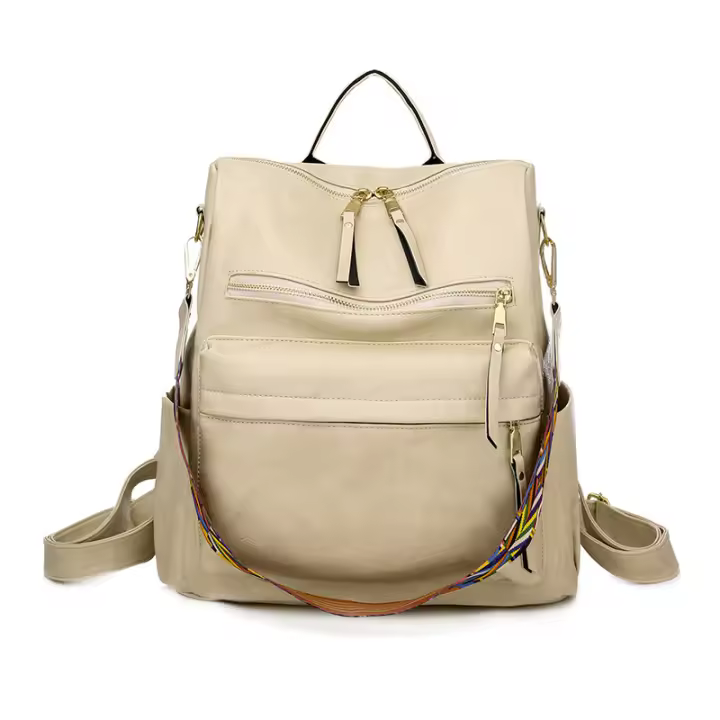 Mochila de gran capacidad para mujer, estilo retro europeo y americano, con diseño de nicho, para mujer - 1