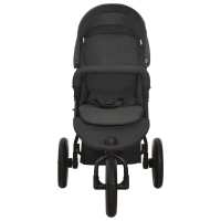 vidaXL Cochecito de bebé de acero gris antracita - details 1