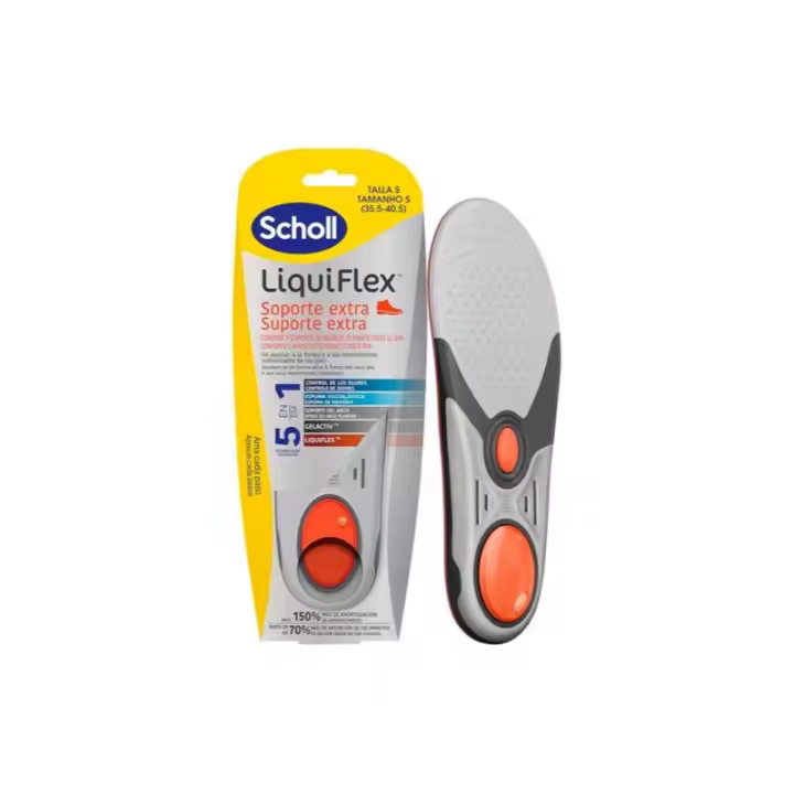 SCHOLL PLANTILLAS LIQUIFLEX SOPORTE EXTRA 2 UNIDADES TALLA S - 1