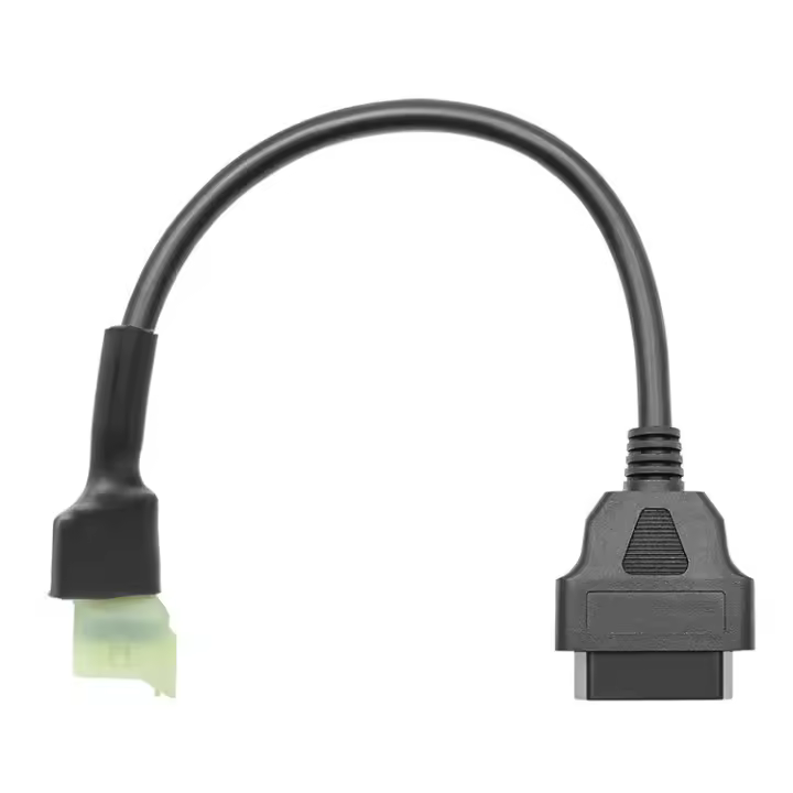 El cable de conversión OBD2 de 4 pines a 16 pines para motocicletas es adecuado para el cable adaptador de motocicletas - 1