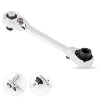 Mini Llave De Treble 1/4 Con Cierre Ratchet Doble Final Herramienta De Reparación De Mano Con Torque Hexagonal Y Destornillador Set 2-en-1 - details 6