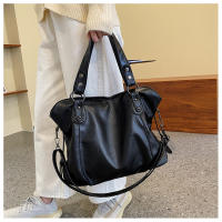 Bolso De Hombro Para Mujer En Cuero PU Gran Capacidad Bolso Cruzado Casual Retro De Color Sólido Para Viaje Y Compras - details 6