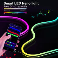 Tira De LED Neón MeRGBW 5V 3/2/1M Luz De Silicona Para Decoración De Pared Y Habitaciones Control Remoto APP DIY Rastreo De Sueños Colorido - details 0