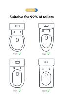 1-Pack Folding Toilet Potty Training Seat with Step Stool, Non-Slip Pad, Comfortable and Safe Toilet Trainer for Kids, Durable Plastic Design, Easy to Fold and Store, Suitable for Independent Use - details 7