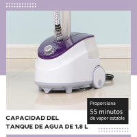 HOMCOM Plancha de Vapor con Depósito de 1.8L y Temperatura Ajustable a 11 Niveles tipo Centro de Planchado Vertical 1950W 21.5x30x150cm - details 3