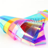 8pcs Película De Uñas Aurora Holográfica Con Diamantes Ice Cube Papel Transferencia Cellofán Decoración Para Manicura Cubierta Total - details 7