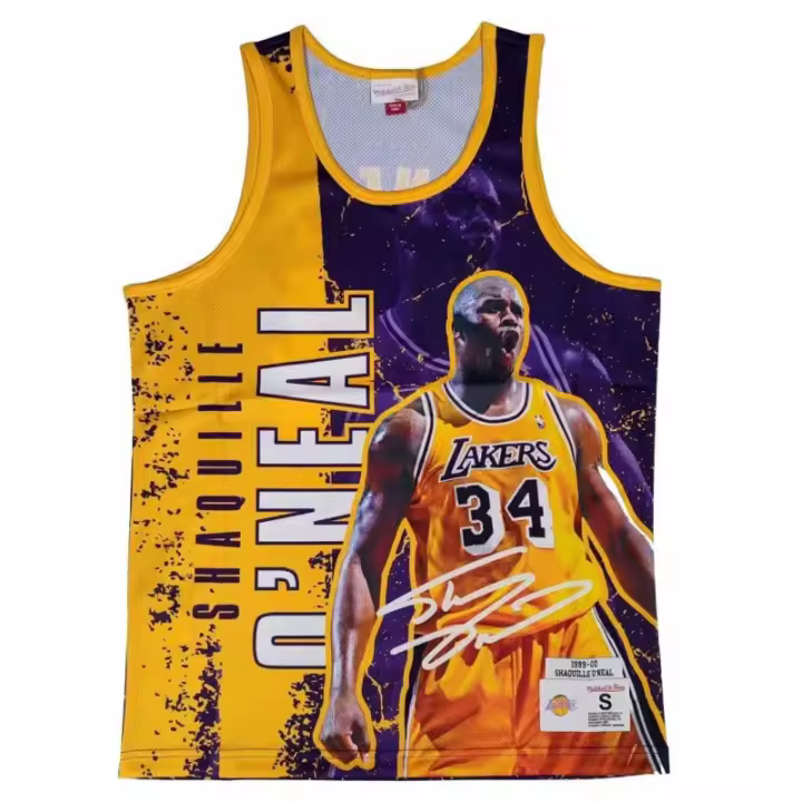 Camiseta Shaquille O´Neal Mitchell and Ness "NBA Player Burst"- L.A. Lakers. - 1