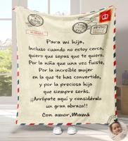 Manta De Flannel Suave Para Hija Hijo Niece Nephew Del Papá Mamá Regalos De Cumpleaños Manta De Sofa Cama En Español - details 11