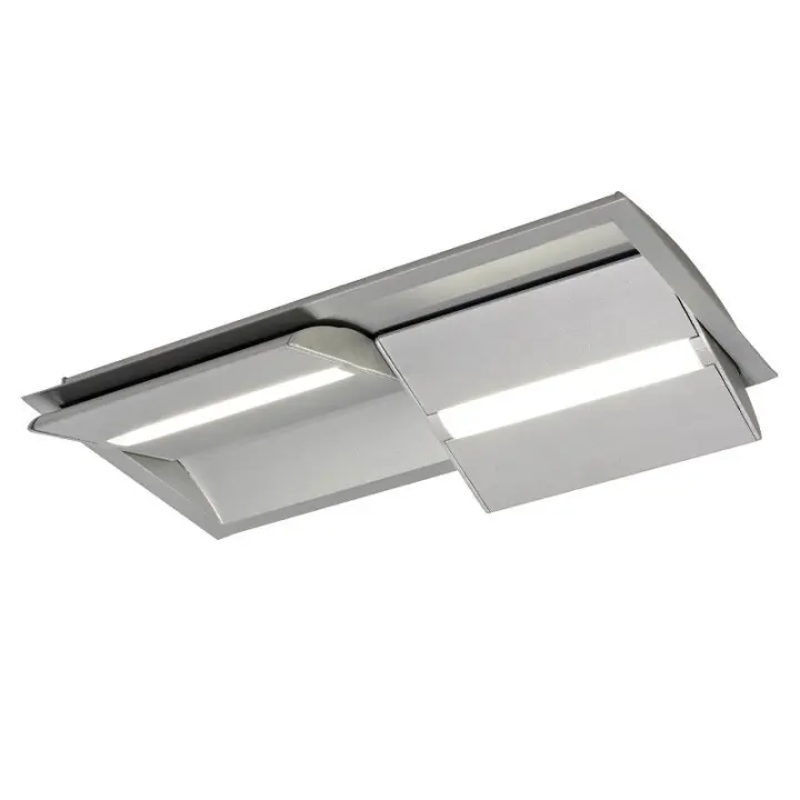 CRISTAL RECORD Aro Empotrable Led 20W Doble Basculante Gris Wanda CRISTALRECORD 02-203-20-381 - Alta Potencia - 1