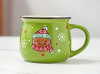 Taza De Cerámica De 350ML Regalo De Navidad Con Diseño De Santa Y Ciervo Taza De Café Grande Para Oficina Y Hogar Taza De Leche Taza De Té - details 3