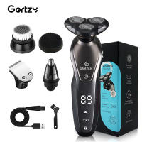 Afeitadora Eléctrica 5-en-1 Para Hombres Carga USB Afeitado De Nariz Corte De Cabello Limpieza Facial Exfoliación Accesorios Incluidos - details 0