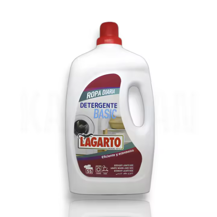 Detergente Liquido Basic Lagarto. Caja x4 Botellas. - 1