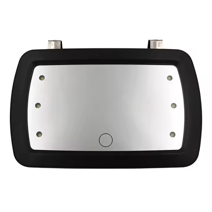 Espejo de Maquillaje para Mujer con Luz LED en Espejo de Sol para Guardar Uso de Presión en Pantalla - 1