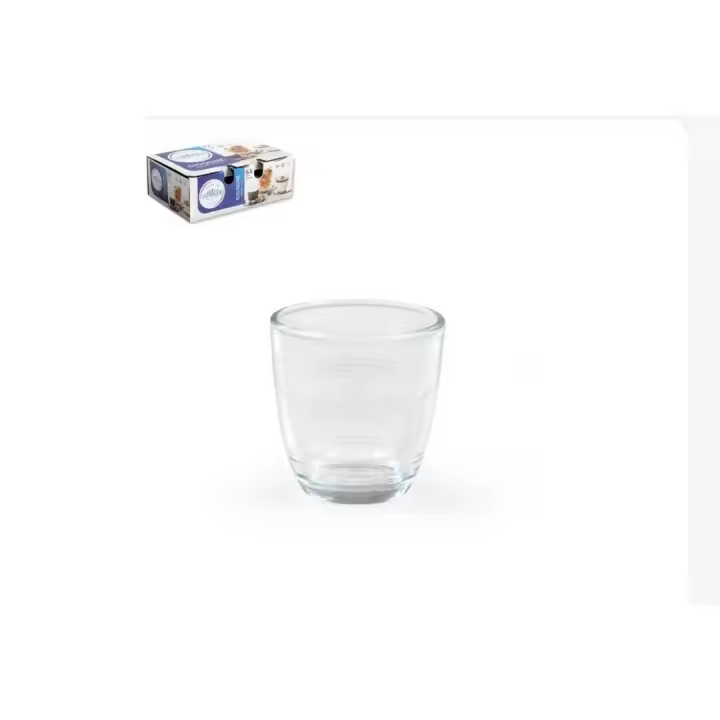 DURALEX Set de 12 vasos, vasos transparentes gigogne 90 ml o 220ml, vidrio templado grueso Resistente a los arañazos y cambios bruscos de temperatura - 1
