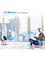 Ventilador de Mesa,Ventilador de Escritorio con Control Remoto y Temporizador,Ventilador Silencioso de Oscilación Circulador de Aire Ventilador de Sobremesa con 3 Velocidades para Hogar,Oficina - details 2