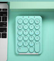 Teclado Numérico Inalámbrico BOW De 22 Teclas Recargable Bluetooth Con Capas De Teclas Redondas Para Portátil iPad Estilo Mini Ergonómico Sin Retroiluminación - details 10