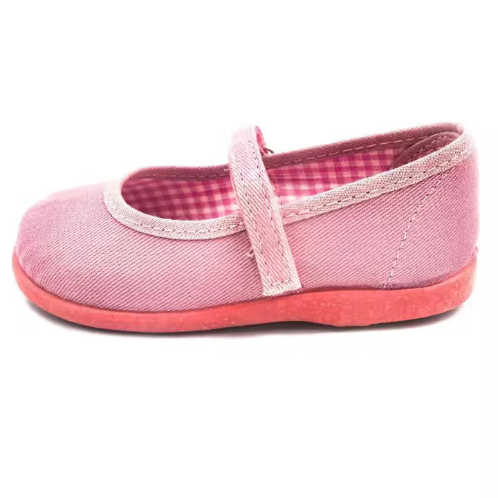 Mercedita Clasica Para Niña De Lona Con Suela De Caucho - 1