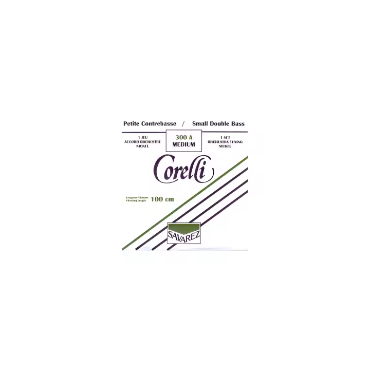 CUERDAS CONTRABAJO-Savarez (Corelli 300/A) (Juego Completo/Niquel/Orchestra) Medium Bass 1/2 - 1