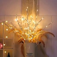 Luz De Ramas De Abeto Blanco LED Para Decoración De Navidad Y Año Nuevo Guirnalda De Luz Festiva Para Bodas Y Fiestas Luces De Navidad Para Mesa De Comedor - details 4