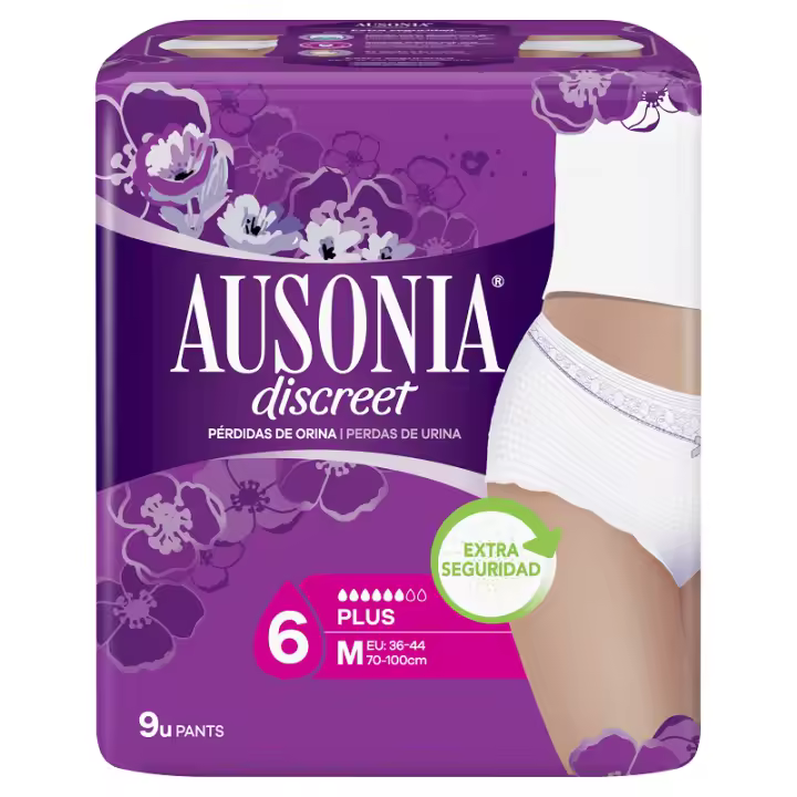 AUSONIA Discreet Plus Ropa Interior Talla M 9 Unidades ✅ Entrega 24/72h - 1
