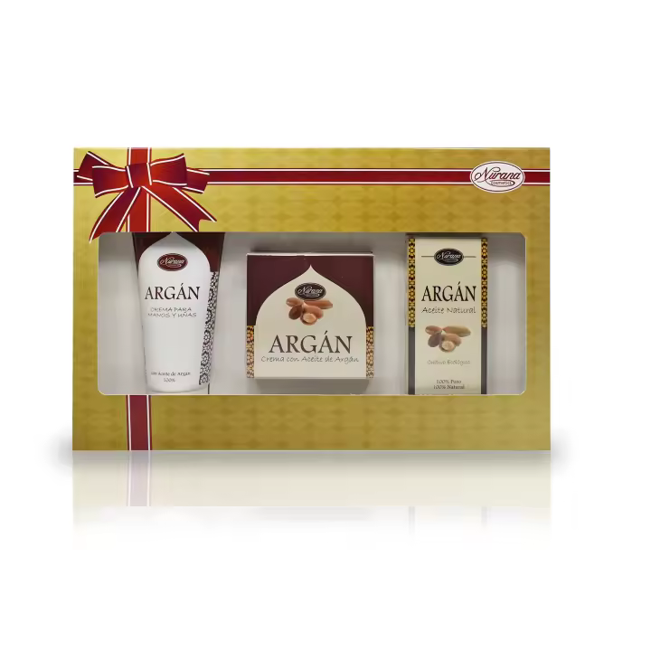 Nurana - Pack Regalo Argan - Crema facial con Aceite de Argan + Aceite de Argan + Crema de Manos con Aceite de Argan - 1